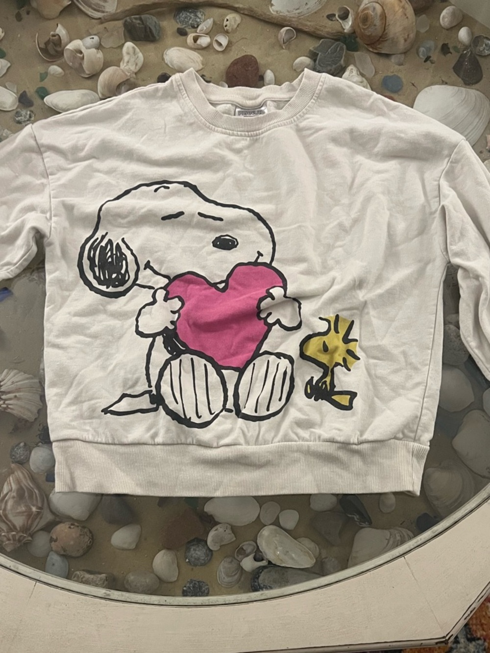 Peanuts Cream Crewneck Sweatshirt - White Label Detail